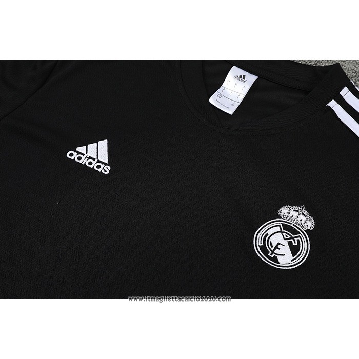 Tuta da Track Real Madrid Manica Corta 2022 2023 Nero e Purpura - Pantalon Corto